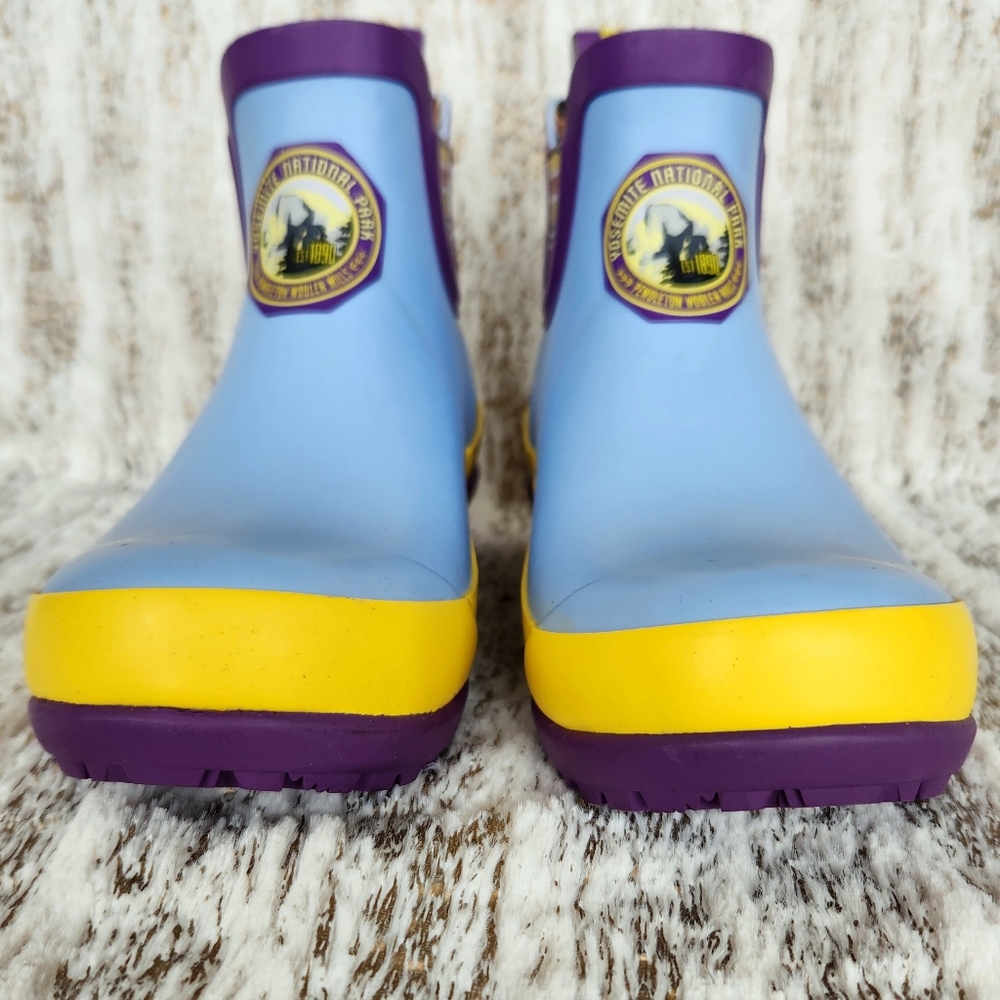 Pendleton Ankle Rain Boots Yosemite California National Park Blue Women's Size 6 - Picture 3 of 16